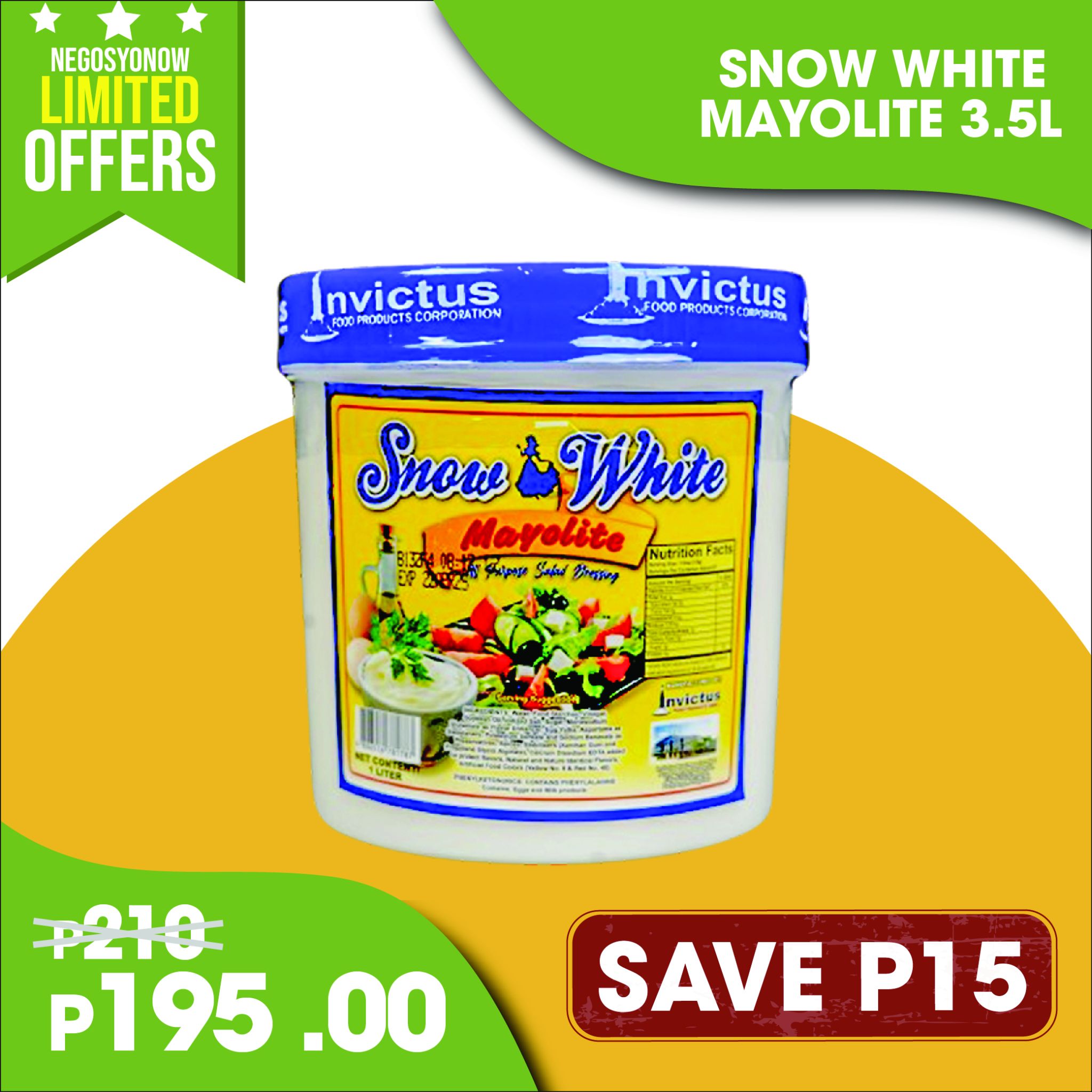 Snow White Mayo Lite 3.5L